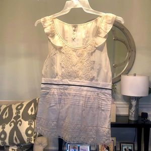 Anthropologie off white size 10 blouse